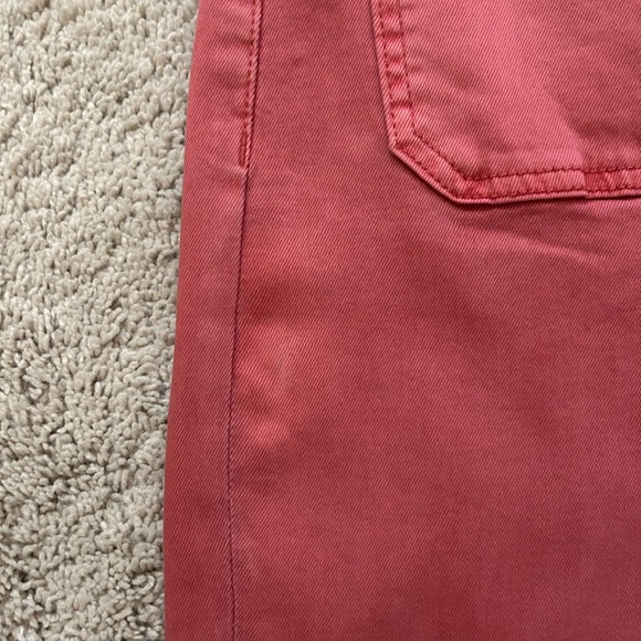 Risen Salmon pink Wide Leg Patch Pocket Button Fly Jeans size 1XL - Picture 4 of 11